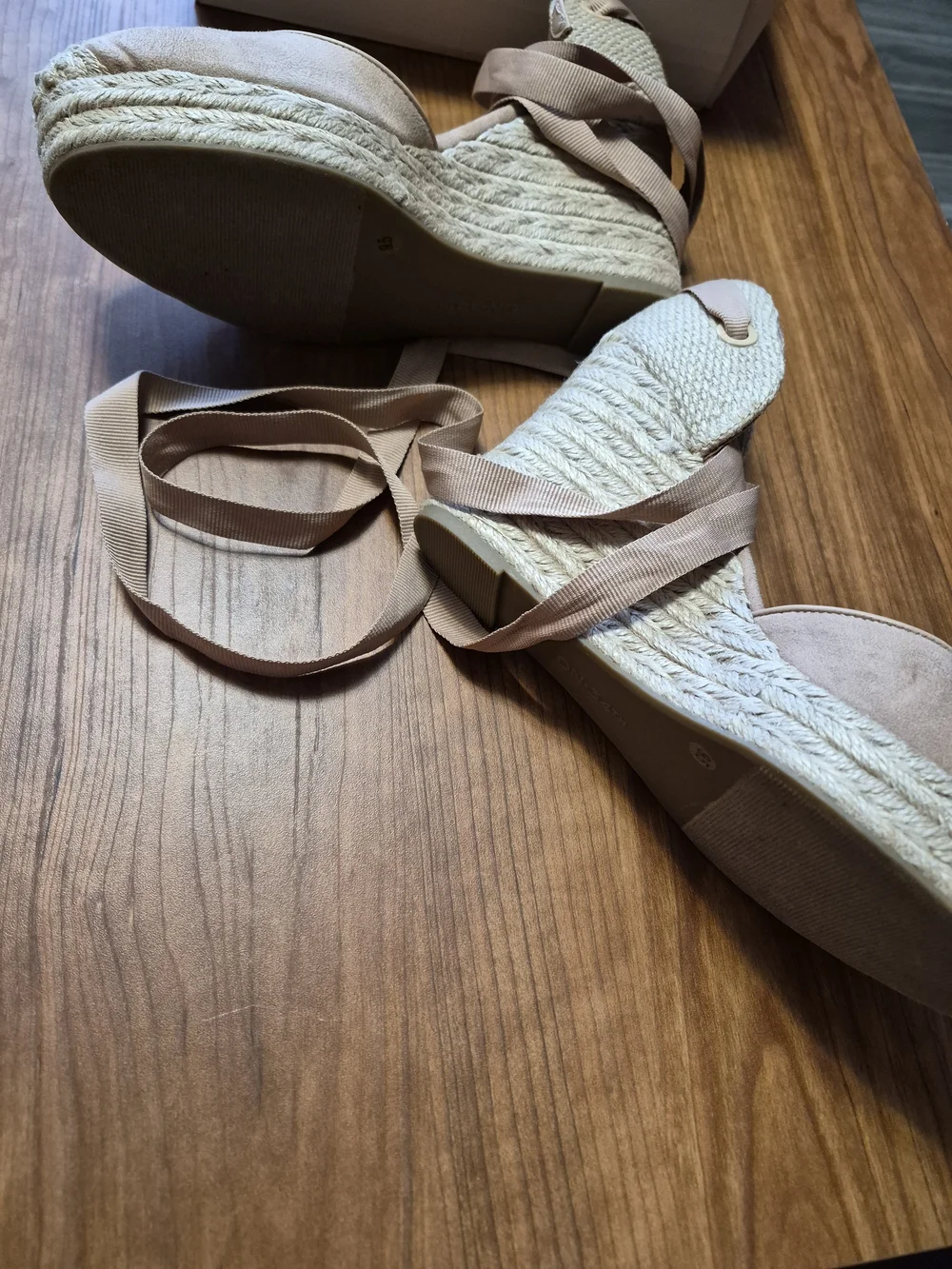 Women's Espadrille Wedge in Taupe